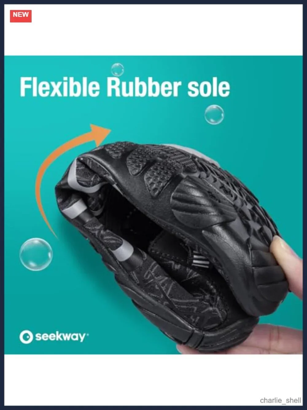 SEEKWAY Water Shoes Quick-Dry Aqua Sock Spandex Beach Swim Hiking